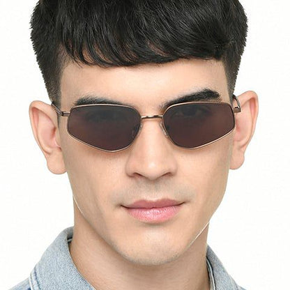 Lexus Unisex Geometric Sunglasses Brown