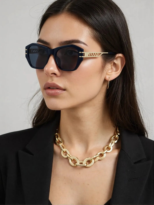 Lexus Ladies Cat Eye Sunglasses Black